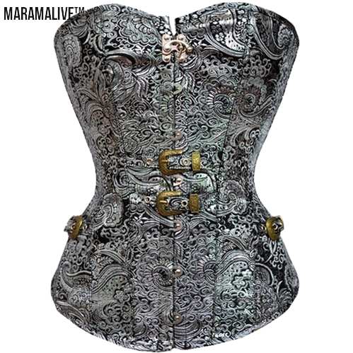 Gothic Steampunk Court Corset - Victorian Industrial style Bustier