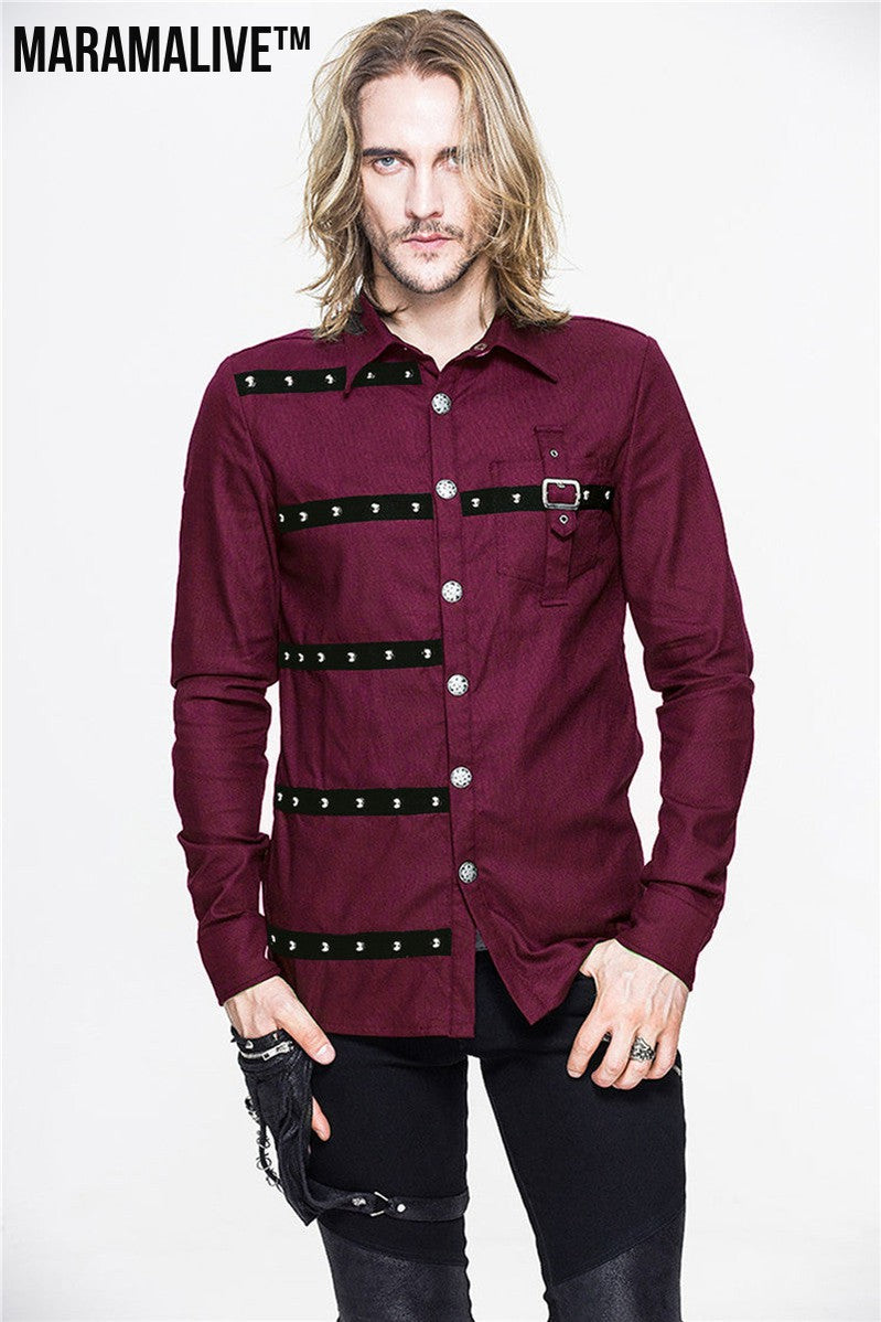 Gothic Style Long Sleeve Shirt - Dark Romantic Style