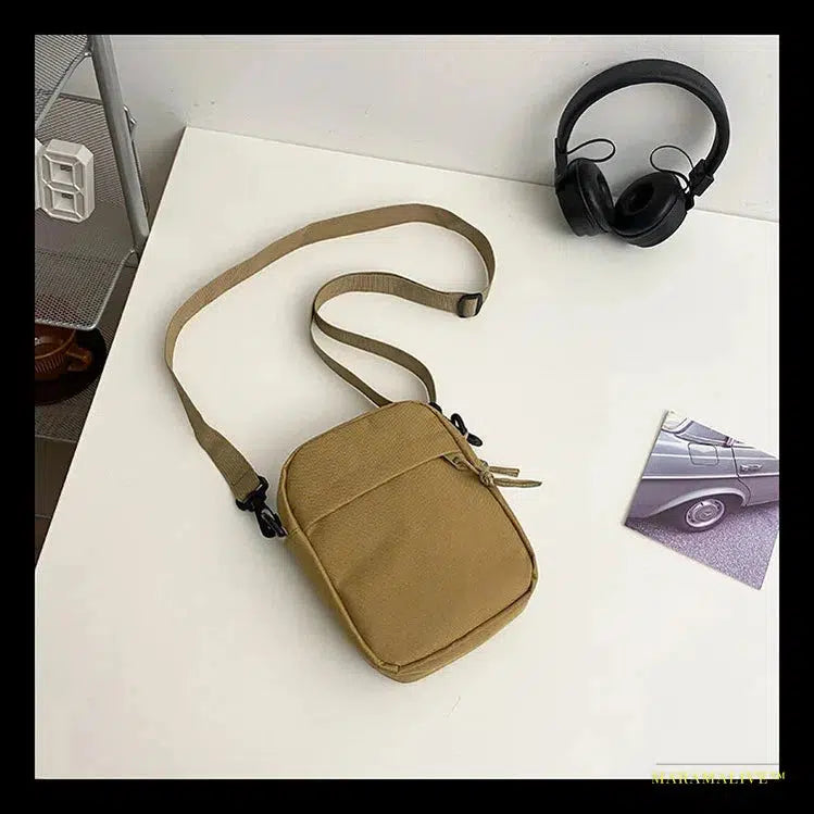 Gothic Trendy Canvas Crossbody Bag - Oxford Shoulder Handbag | Unique Eye-catching Fashion Sling Handbags | Solid Color Phone Bag | Personality Statement Shopper Tote Purse