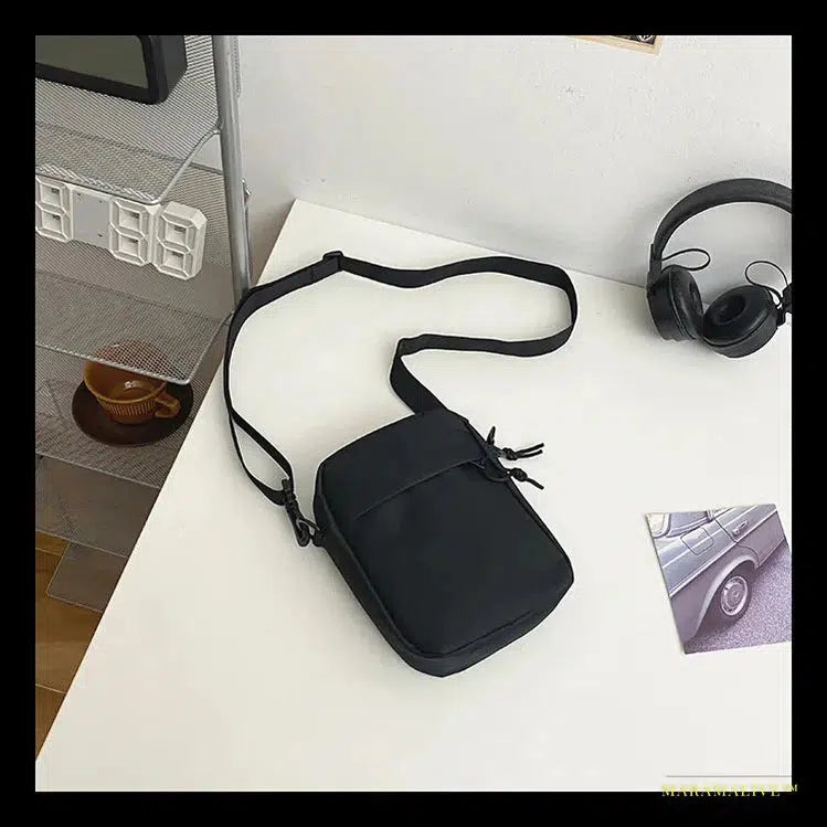 Gothic Trendy Canvas Crossbody Bag - Oxford Shoulder Handbag | Unique Eye-catching Fashion Sling Handbags | Solid Color Phone Bag | Personality Statement Shopper Tote Purse