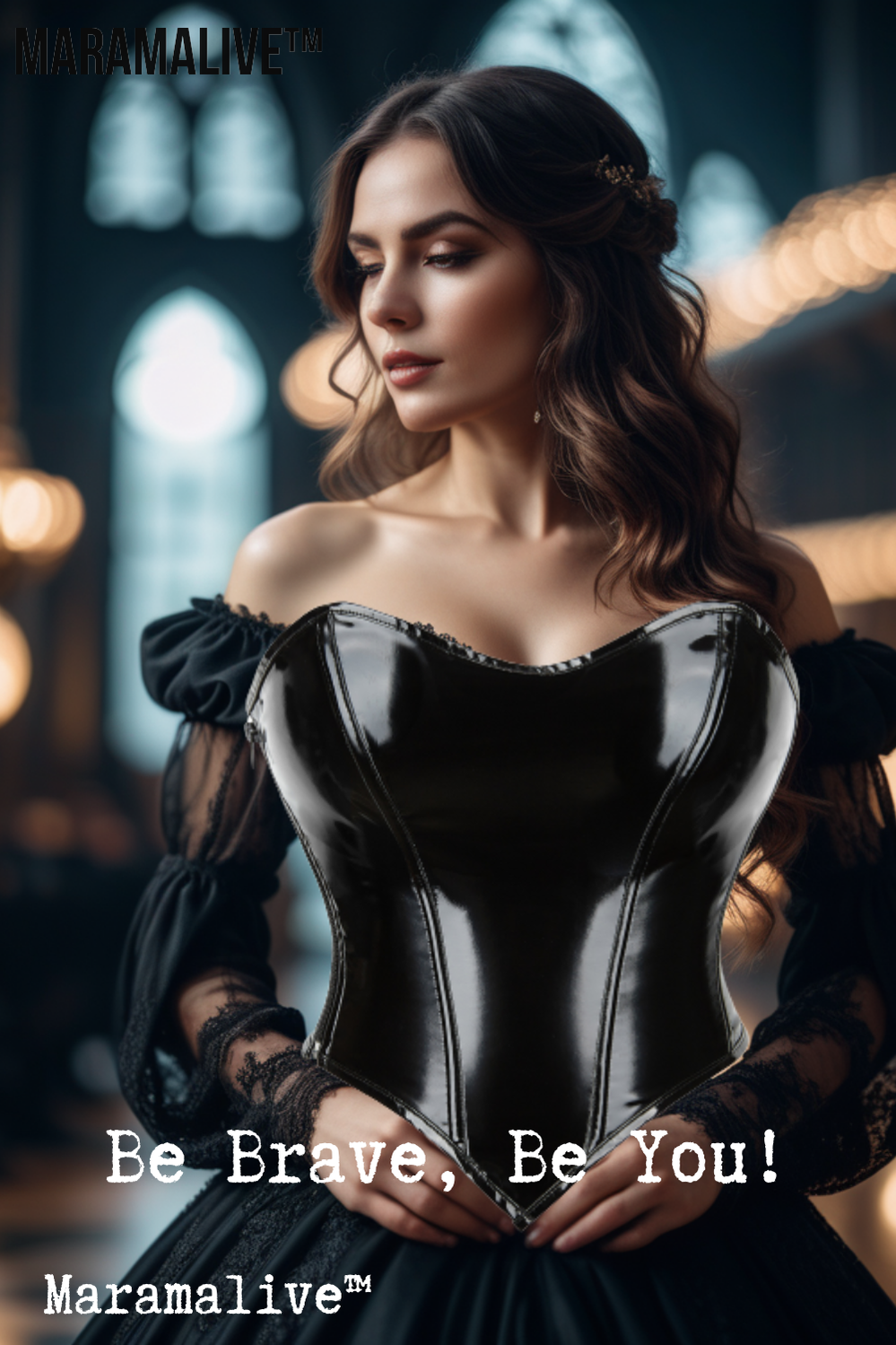 Gothic Zippered Leatherette Corset Shapes Your Body,