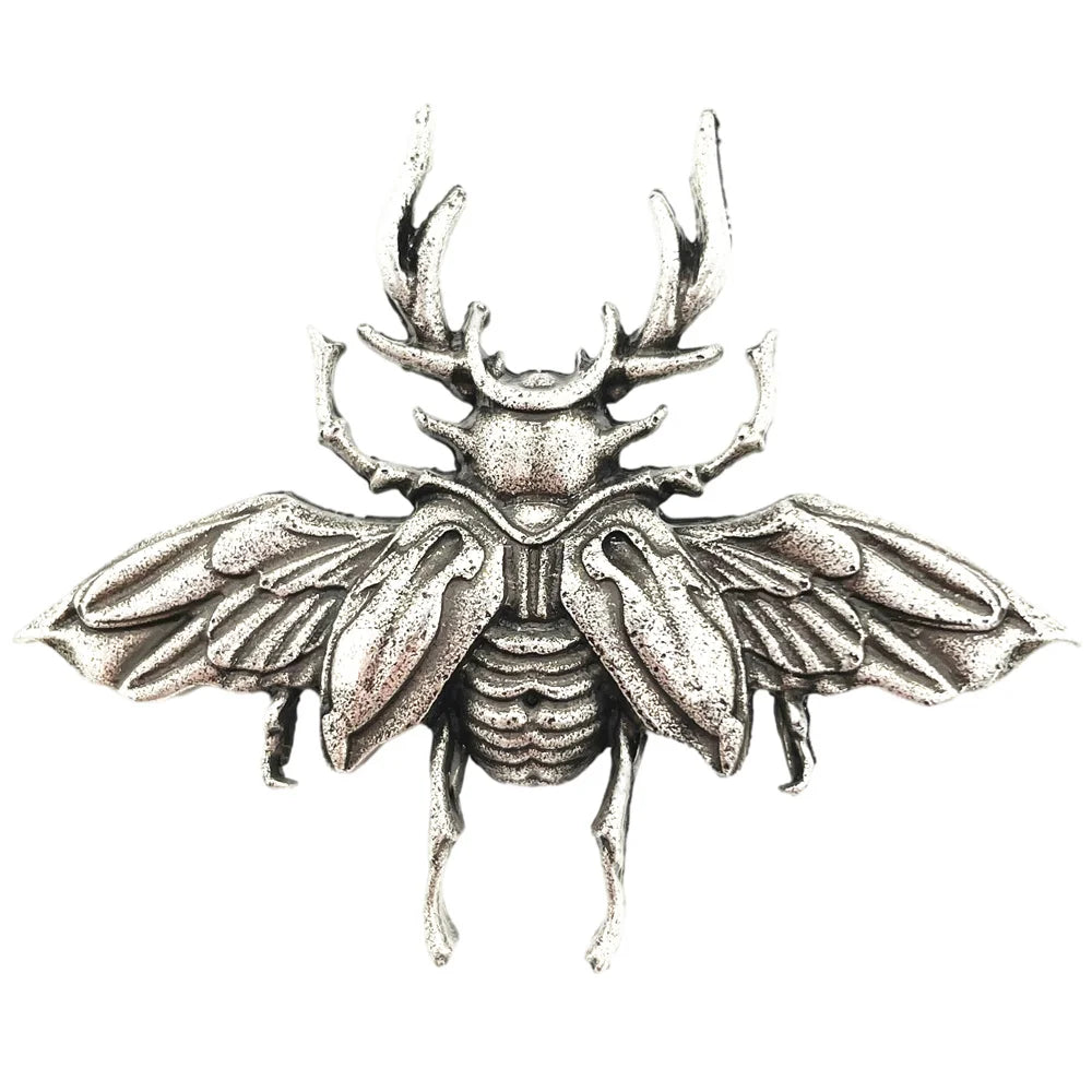 Gothic Insect Scarab Beetle Brooches For Women Men Goth Accessories Vintage Brooch Pin