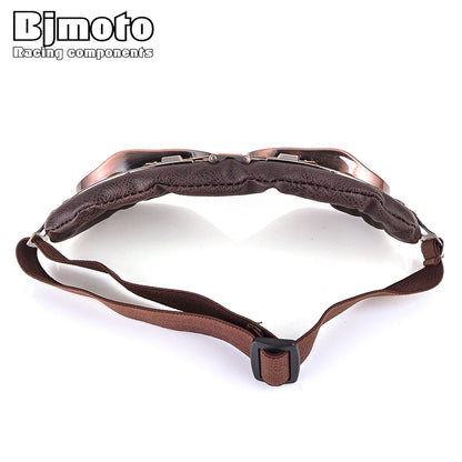 BJMOTO 2020 WWII Vintage Motorcycle Gafas Motocross Moto Scooter Steampunk Goggle Glasses Snowboard Oculo