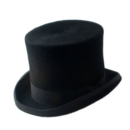 "Victorian steampunk top hat, antique Black Felt"
