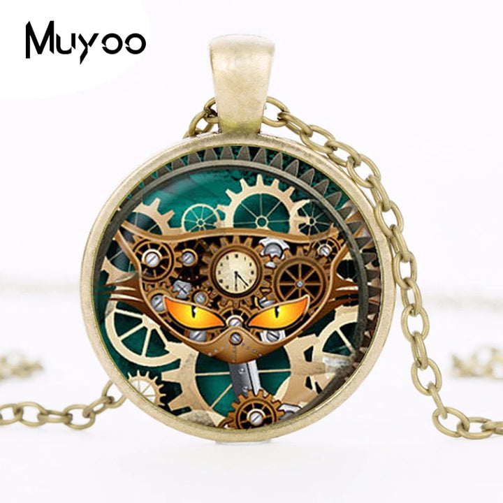 Unique Steampunk Clockwork Necklace Jewelry