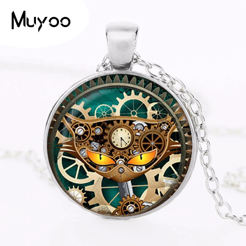 Unique Steampunk Clockwork Necklace Jewelry