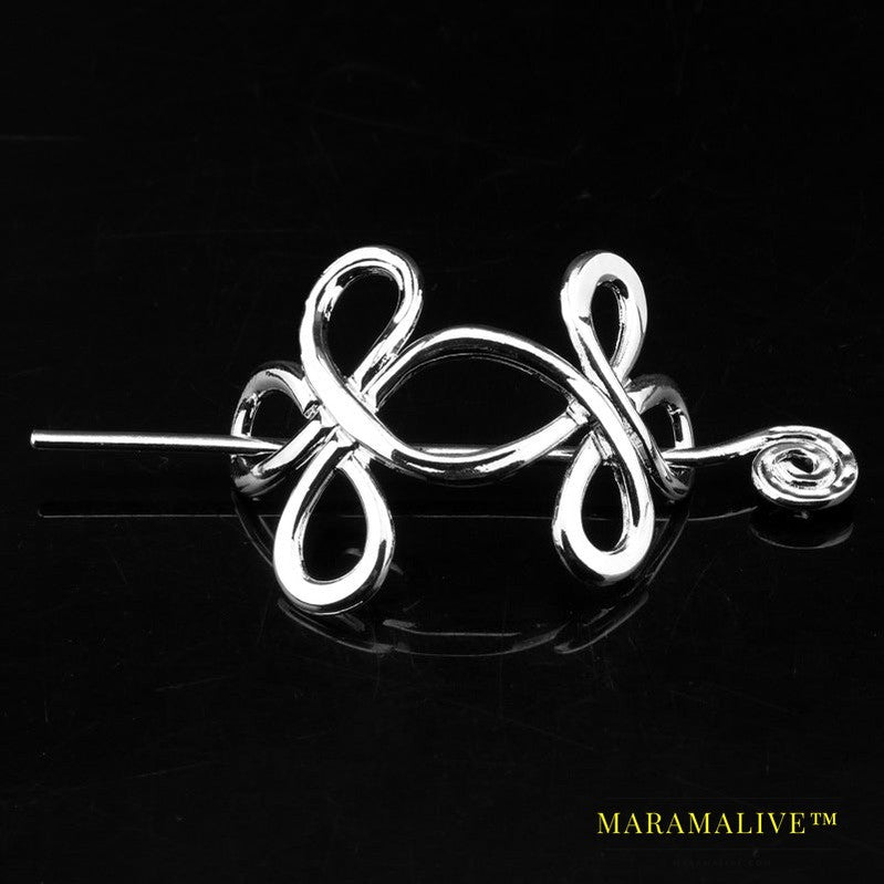 Hairpin Retro Metal Rod Sliding Hairpin Woman Hair Jewelry Accessories