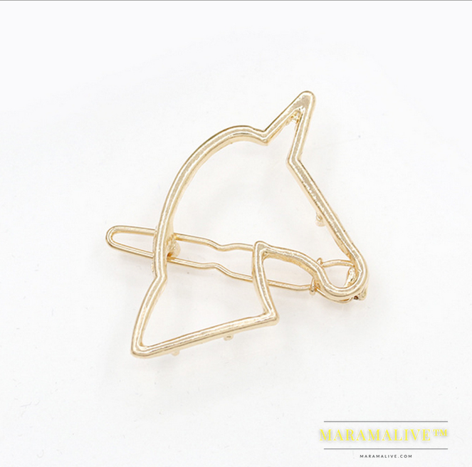 Hairpins Triangle Moon Hair Pin Jewelry