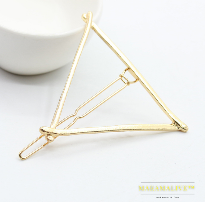 Hairpins Triangle Moon Hair Pin Jewelry