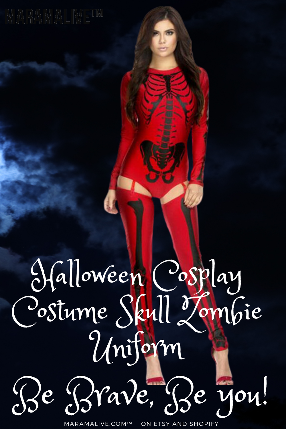 Halloween Cosplay Costume Skull Zombie Uniform