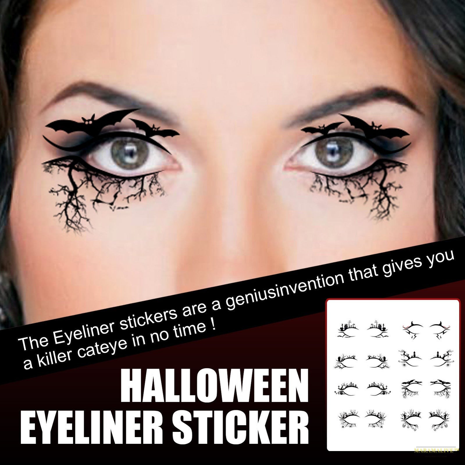 Halloween Eyeliner Stickers Party Makeup Tools