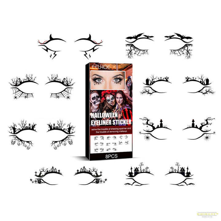 Halloween Eyeliner Stickers Party Makeup Tools