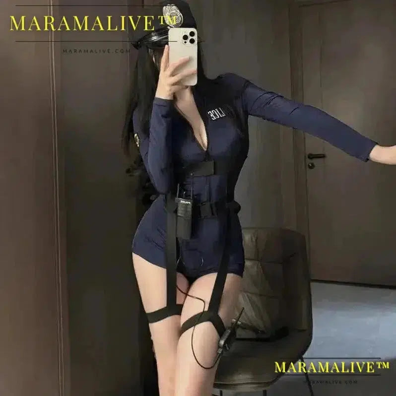 Halloween Sexy Cop Costume Cosplay Uniform