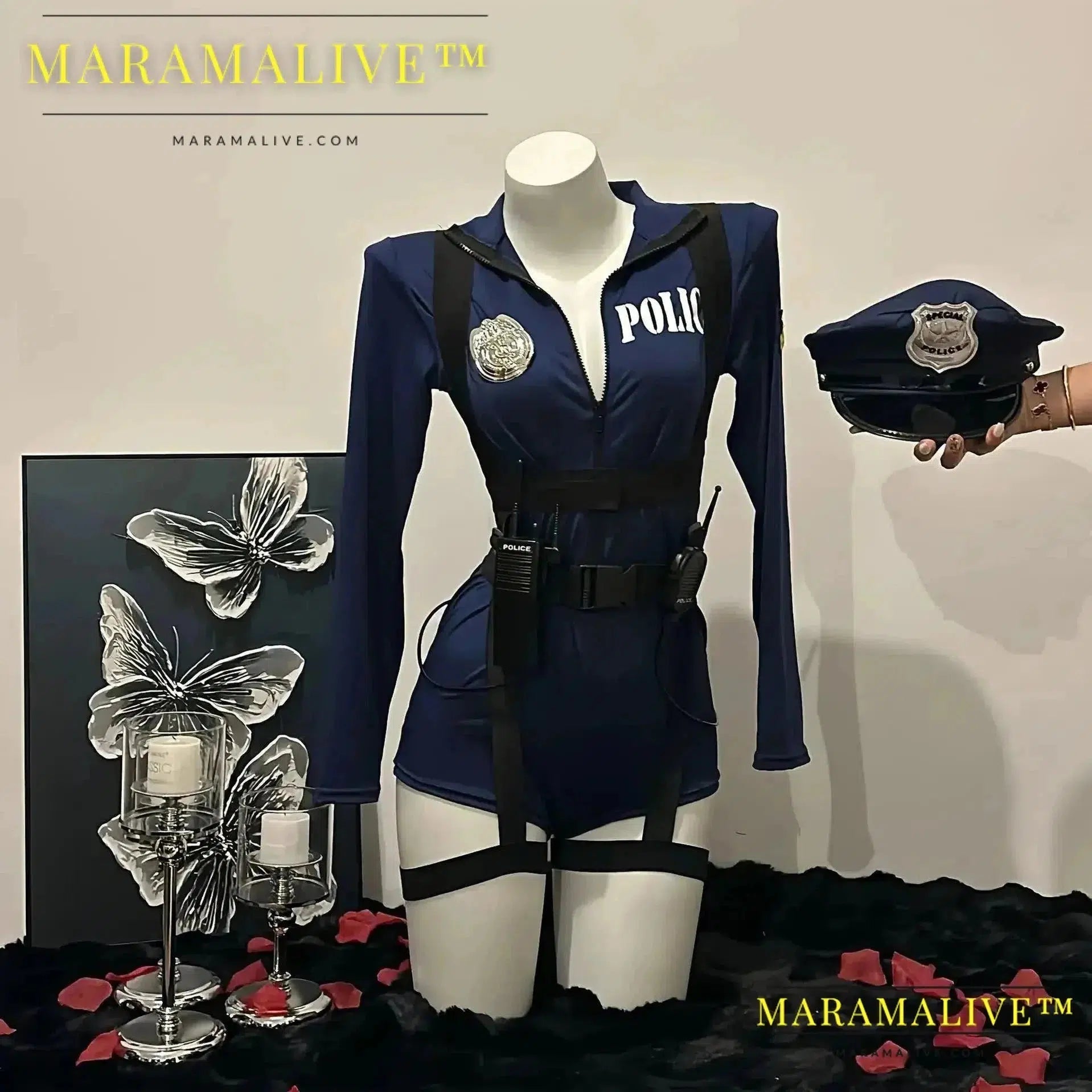 Halloween Sexy Cop Costume Cosplay Uniform