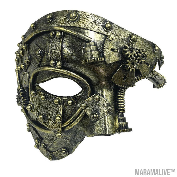 Halloween Steampunk Masquerade Party Half Face Mask