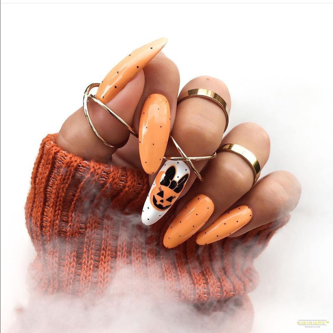 Halloween Wear 3D Stereo Nail Shaped Piece