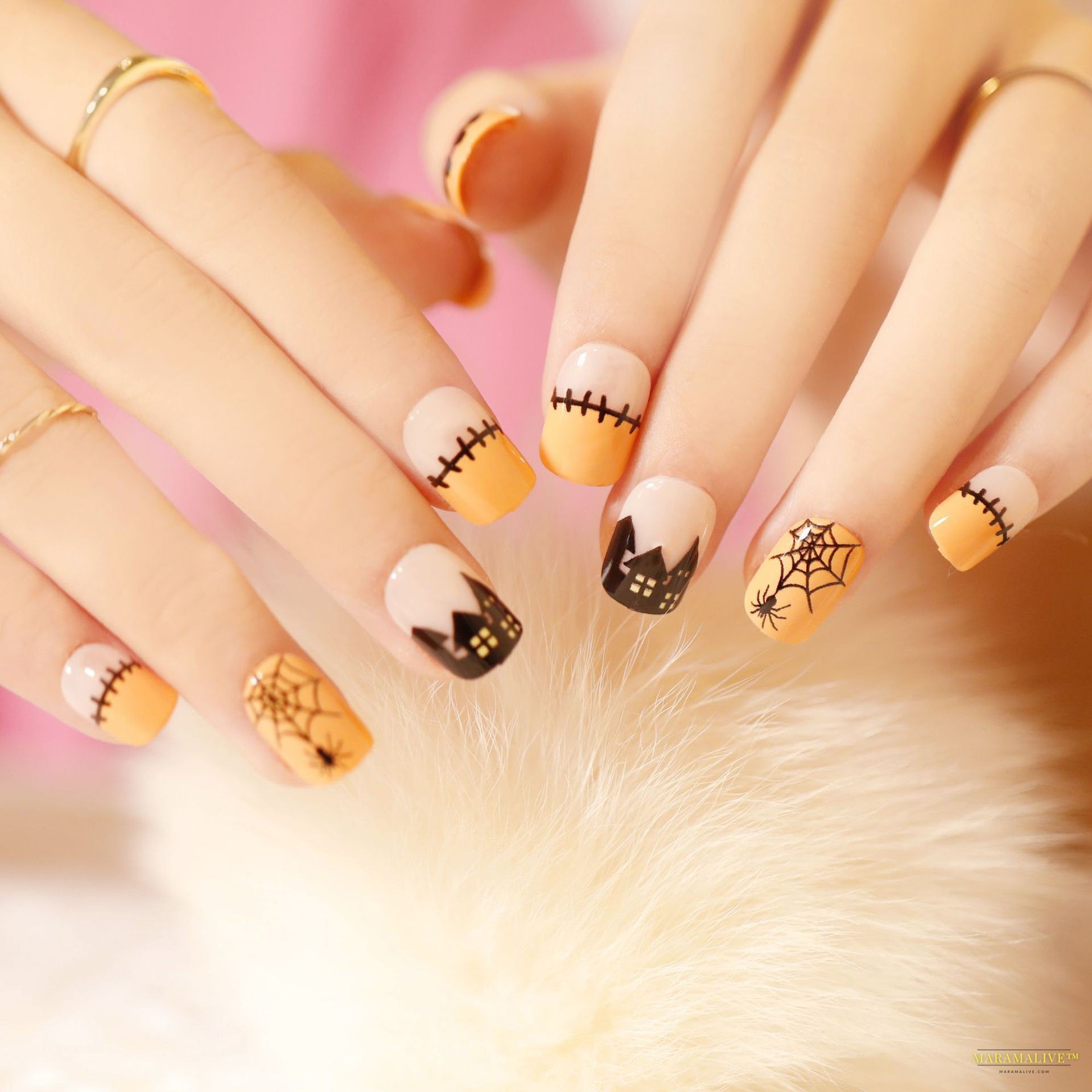 Halloween Wear 3D Stereo Nail Shaped Piece