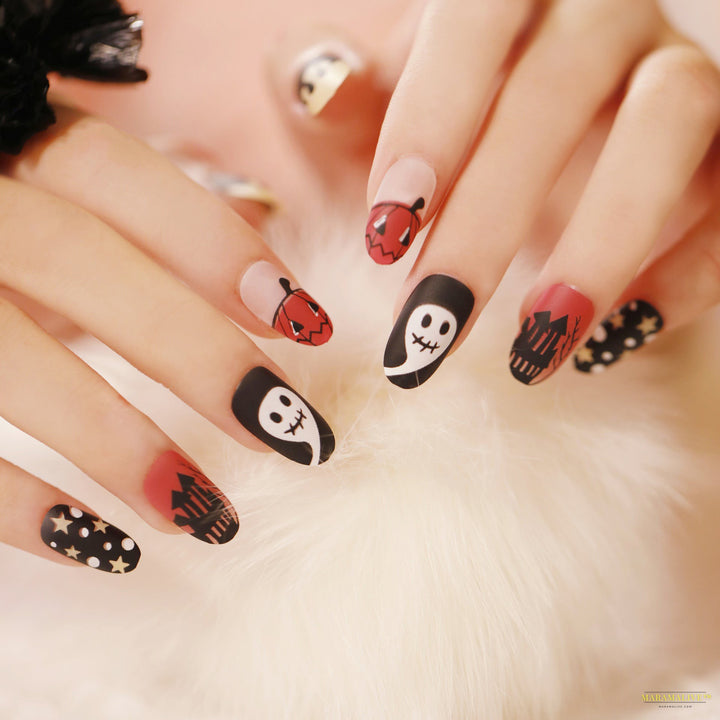 Halloween Wear 3D Stereo Nail Shaped Piece