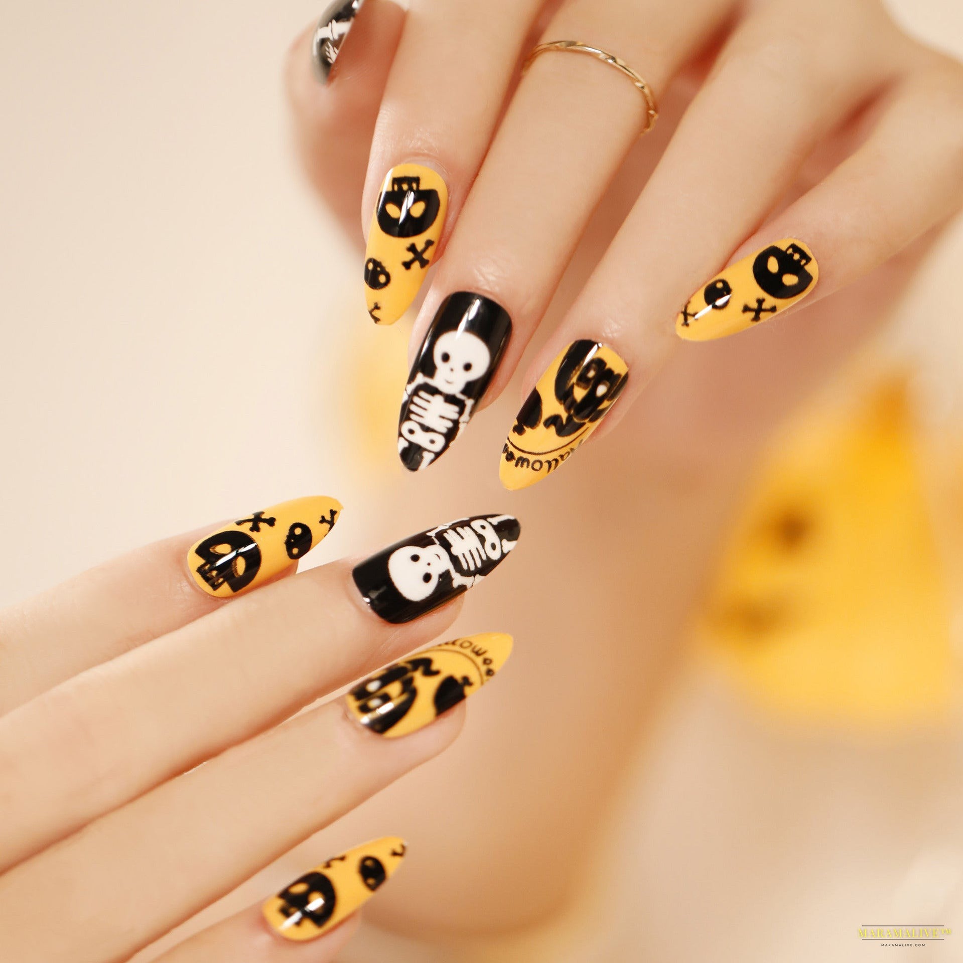 Halloween Wear 3D Stereo Nail Shaped Piece