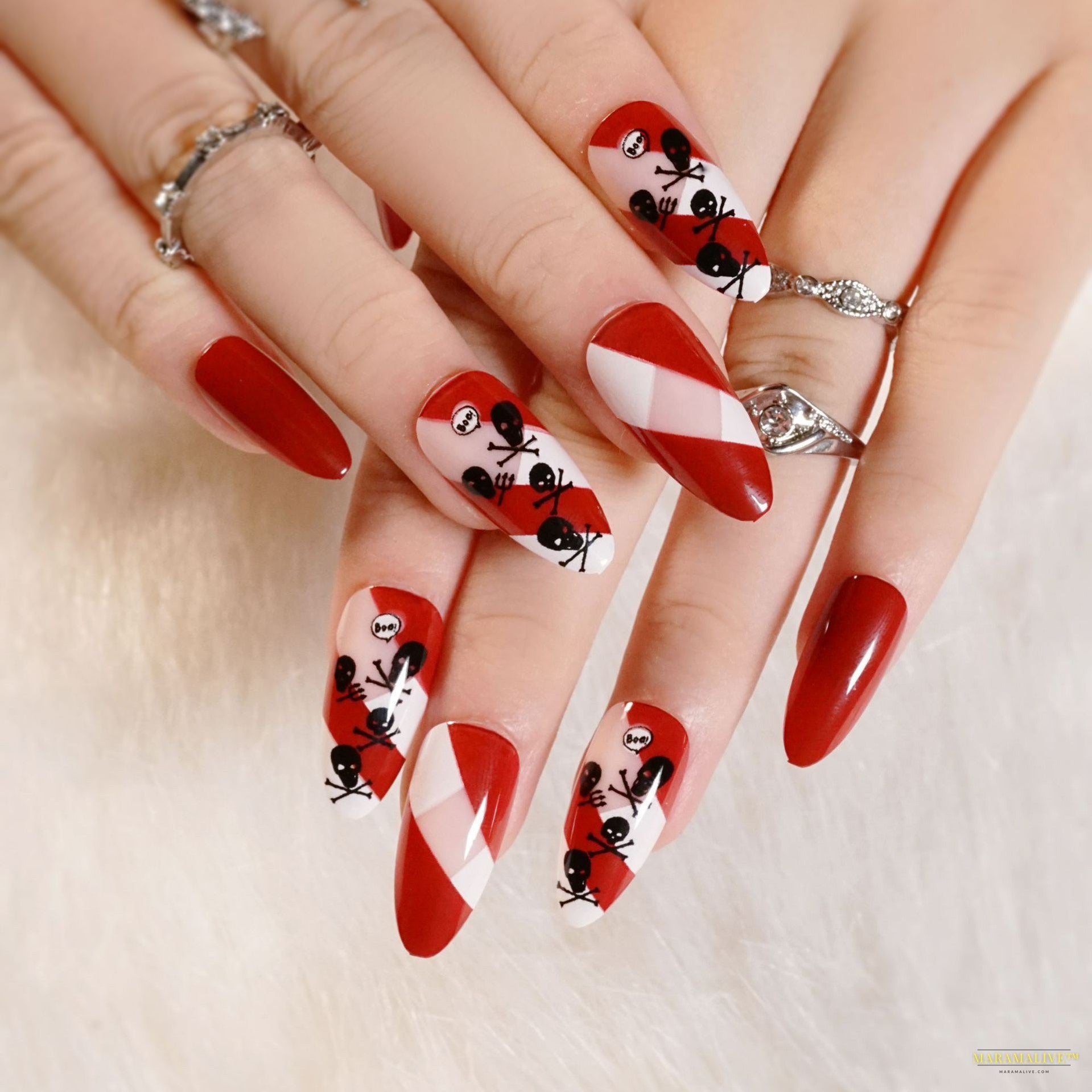 Halloween Wear 3D Stereo Nail Shaped Piece