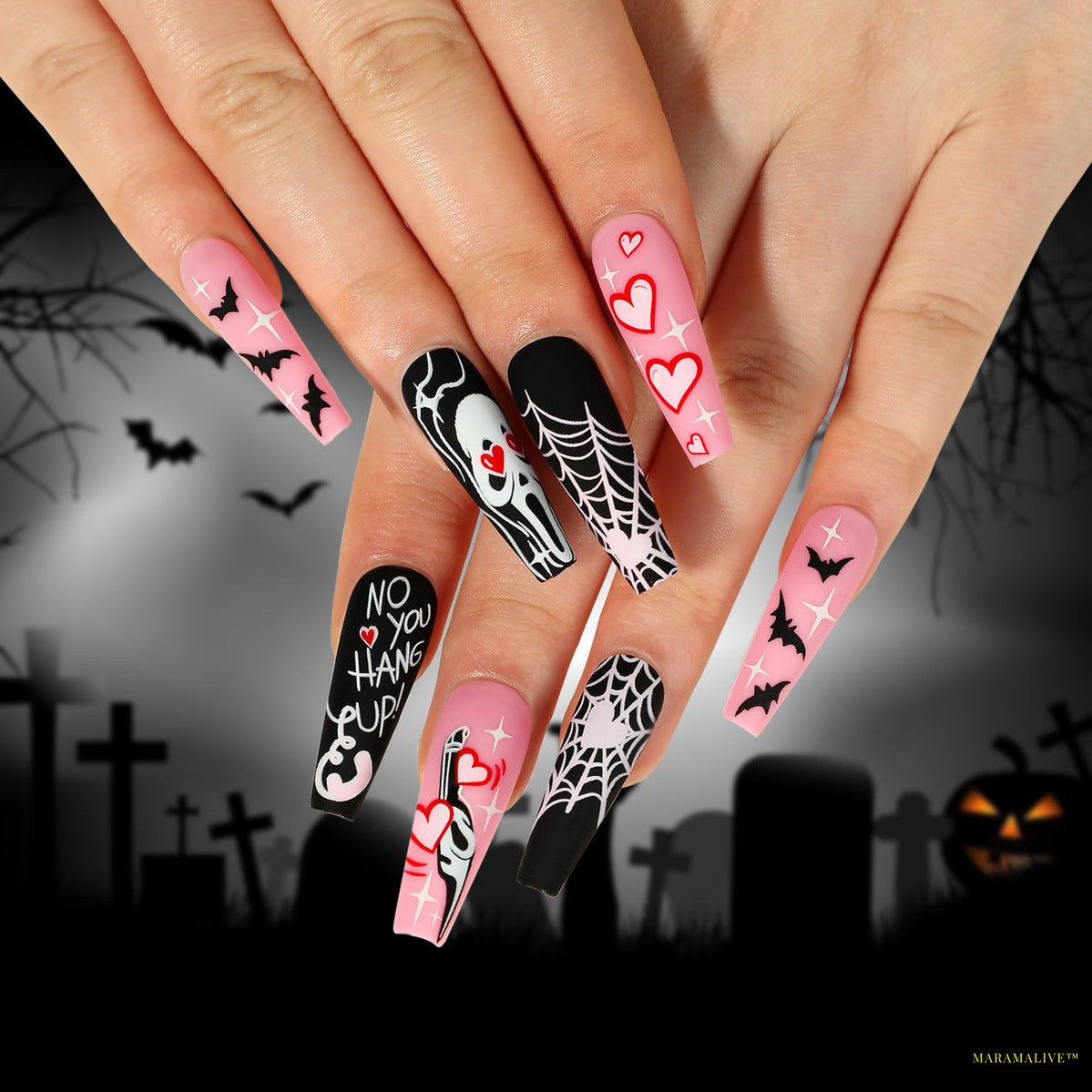 Halloween Wear 3D Stereo Nail Shaped Piece