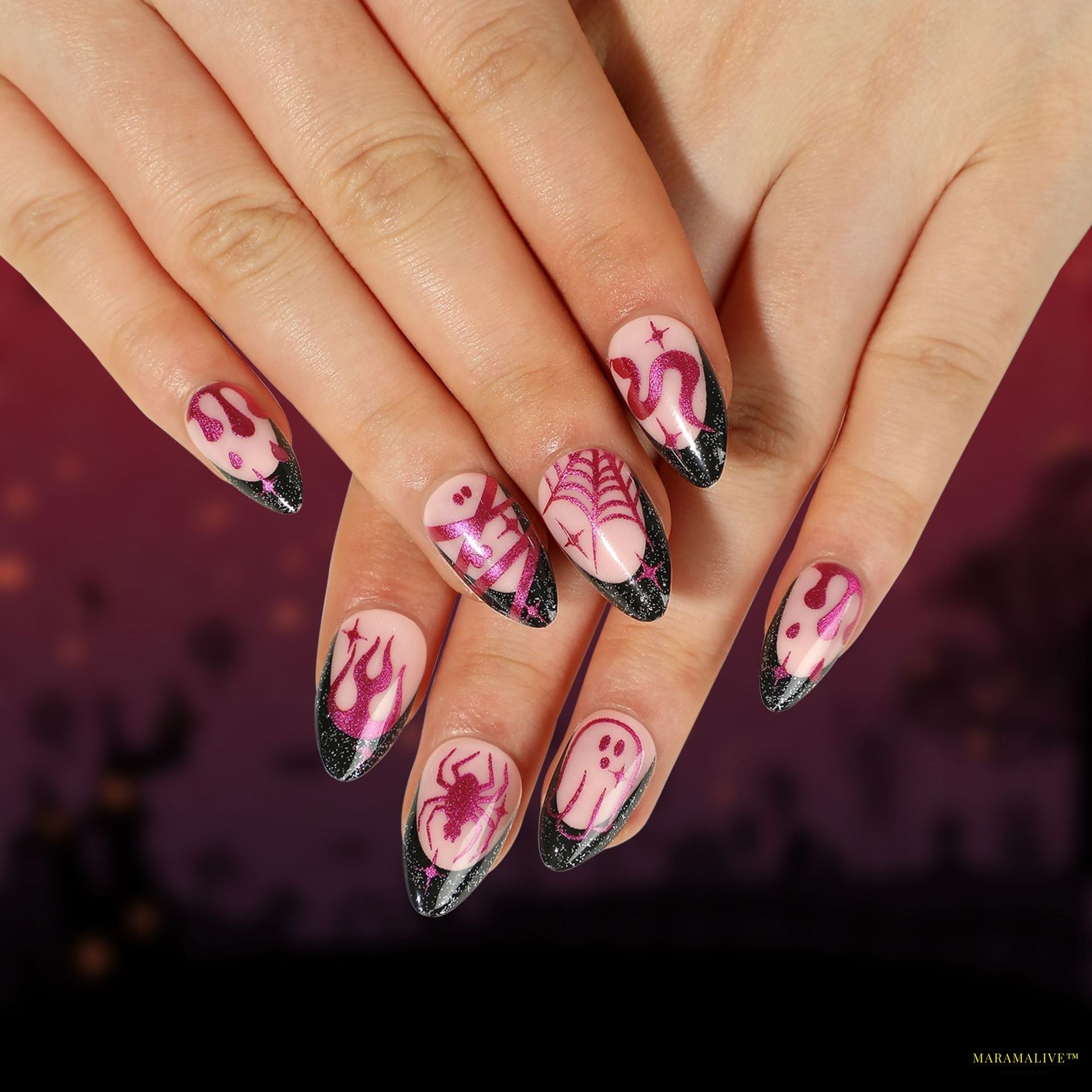 Halloween Wear 3D Stereo Nail Shaped Piece