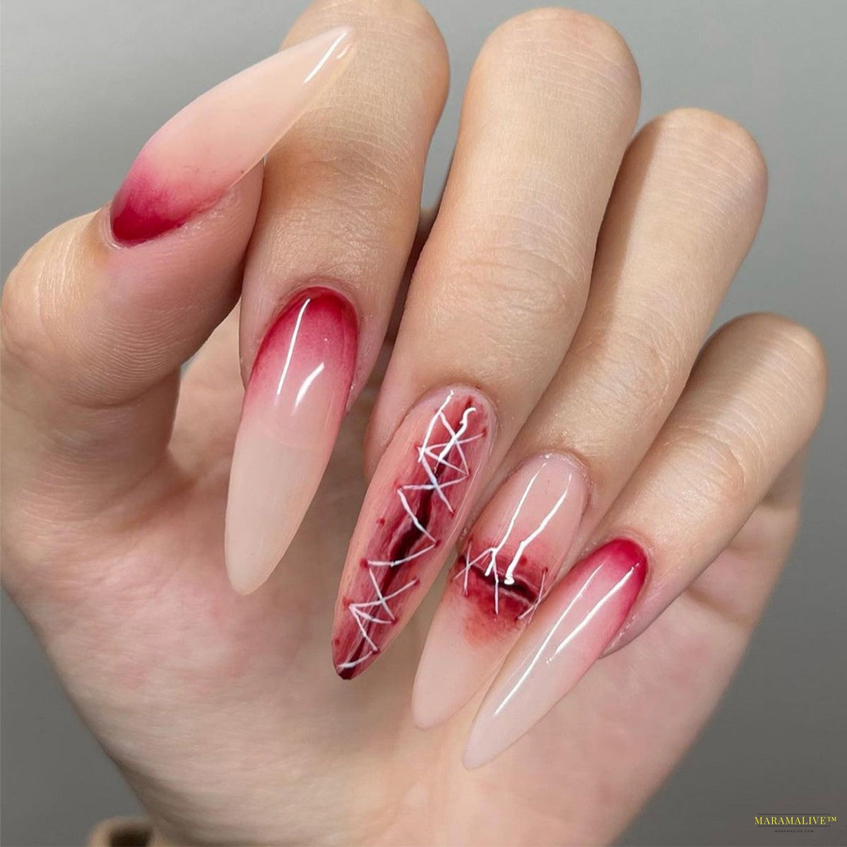 Halloween Wear 3D Stereo Nail Shaped Piece