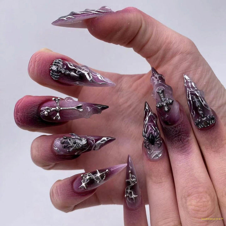 Halloween Wear 3D Stereo Nail Shaped Piece