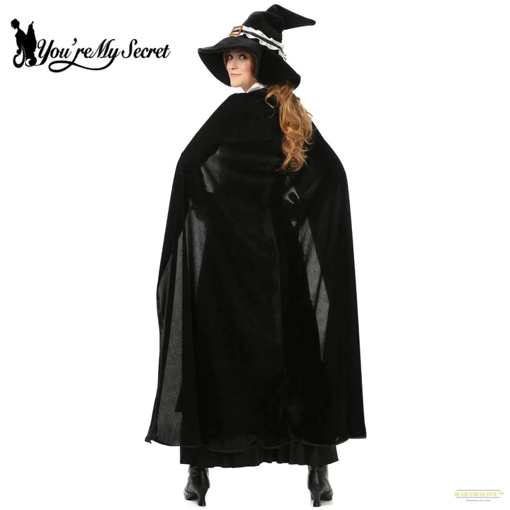 Halloween Witch Costume for Women 2024 Sexy Wizard Cosplay Dress Cloak Suits Female Party Performance Outfits