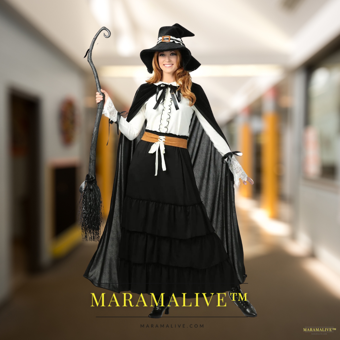 Halloween Witch Costume for Women 2024 Sexy Wizard Cosplay Dress Cloak Suits Female Party Performance Outfits