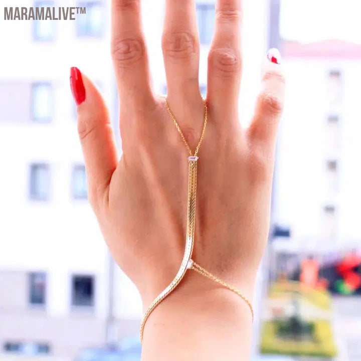 Hand Chain Snake Chain Bracelet Adjustable Hand Jewelry Fashion 2024 Dainty Metal Bracelets Jewelry Gifts Party