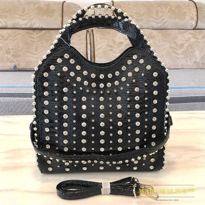 Hand-held Messenger Bag Fashion Diamond Studded Rhinestones