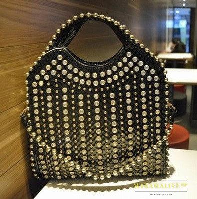 Hand-held Messenger Bag Fashion Diamond Studded Rhinestones