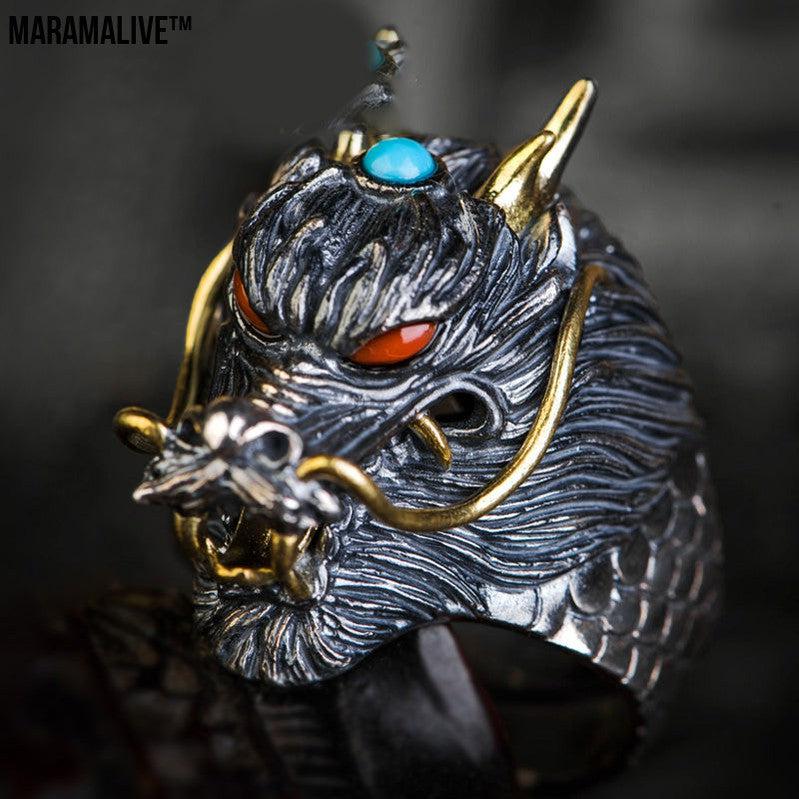 Handmade dragon ring