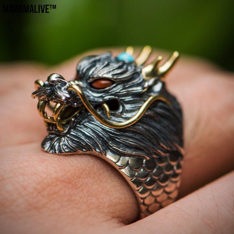 Handmade dragon ring