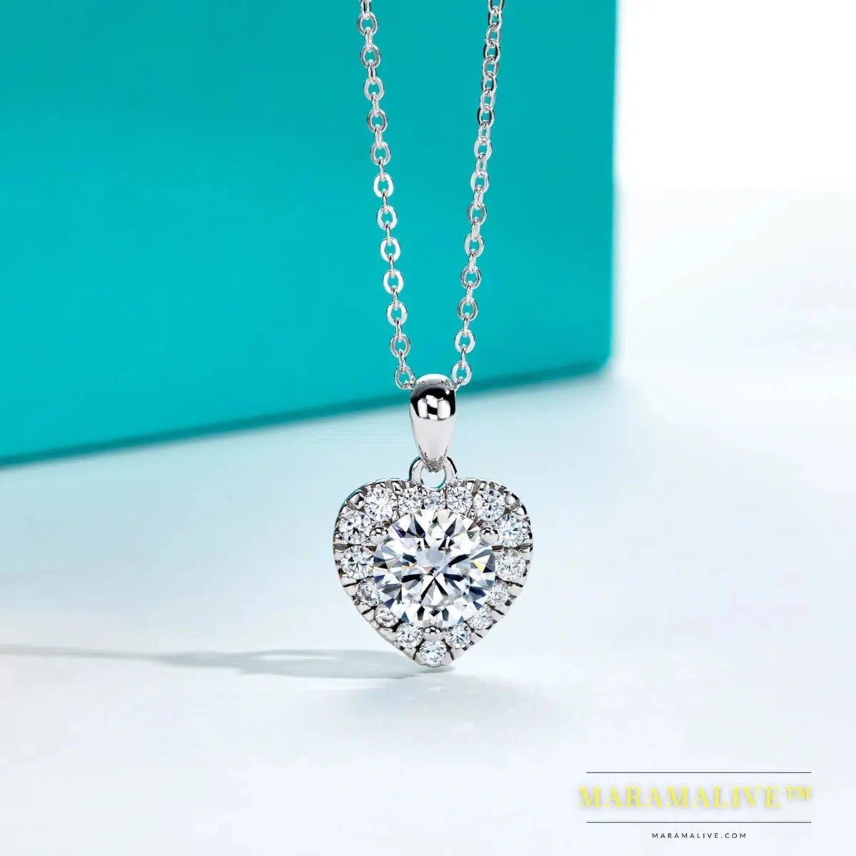 Heart-Shaped Moissanite Necklace - An Elegant Gift for Her