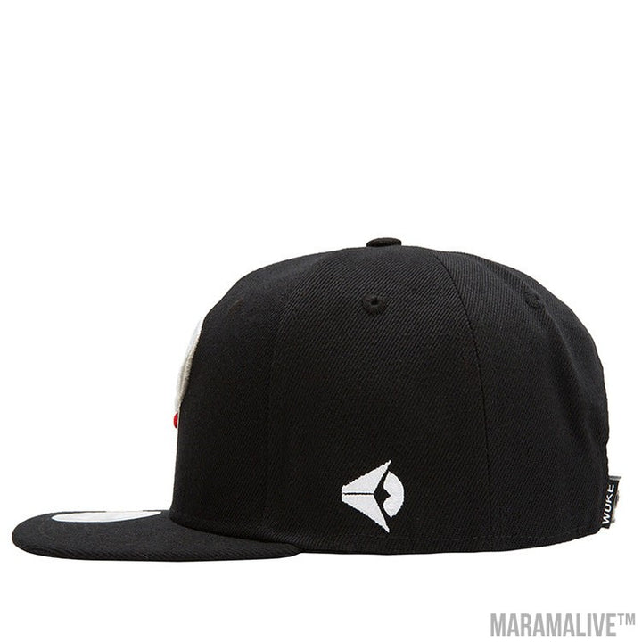 Hip Hop Flat-edge Fashion Skull Embroidery Baseball Cap