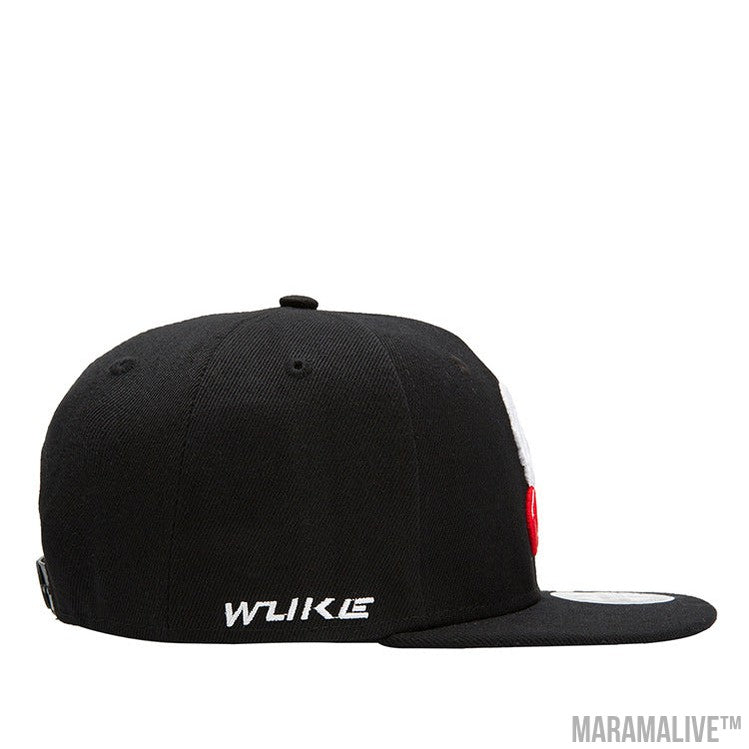 Hip Hop Flat-edge Fashion Skull Embroidery Baseball Cap