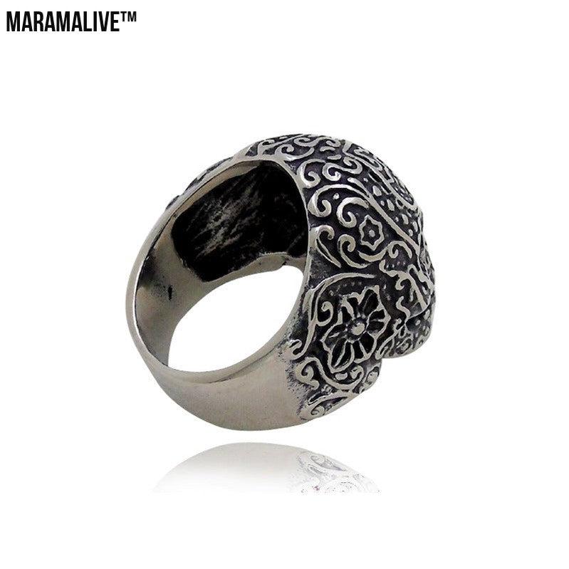 Hip Hop Skull Ring Trendy Men's Personality Ring Punk