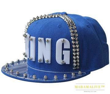 Hip-hop Flat-brimmed Cap Acrylic Letter Punk