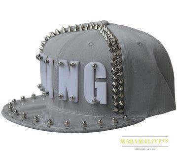 Hip-hop Flat-brimmed Cap Acrylic Letter Punk