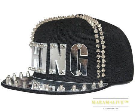 Hip-hop Flat-brimmed Cap Acrylic Letter Punk