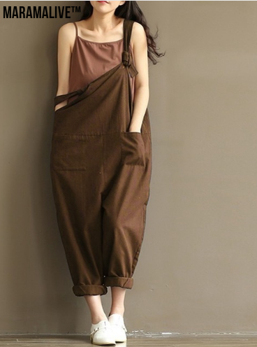 Hippie Casual Cotton Overalls