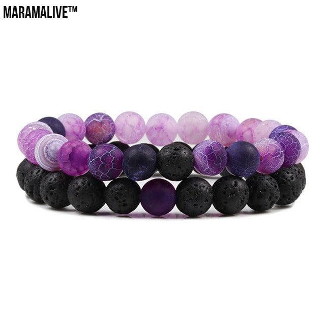 Incredible Natural Crystal Beads Bracelet Great Gift for Yoga Fans