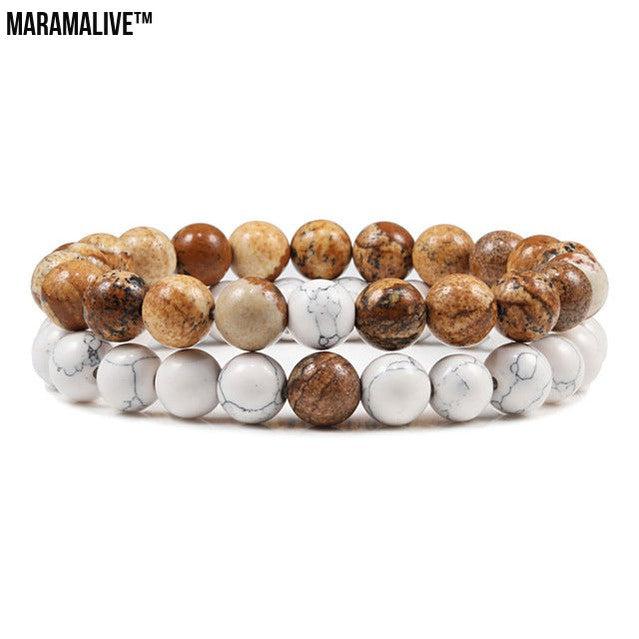 Incredible Natural Crystal Beads Bracelet Great Gift for Yoga Fans