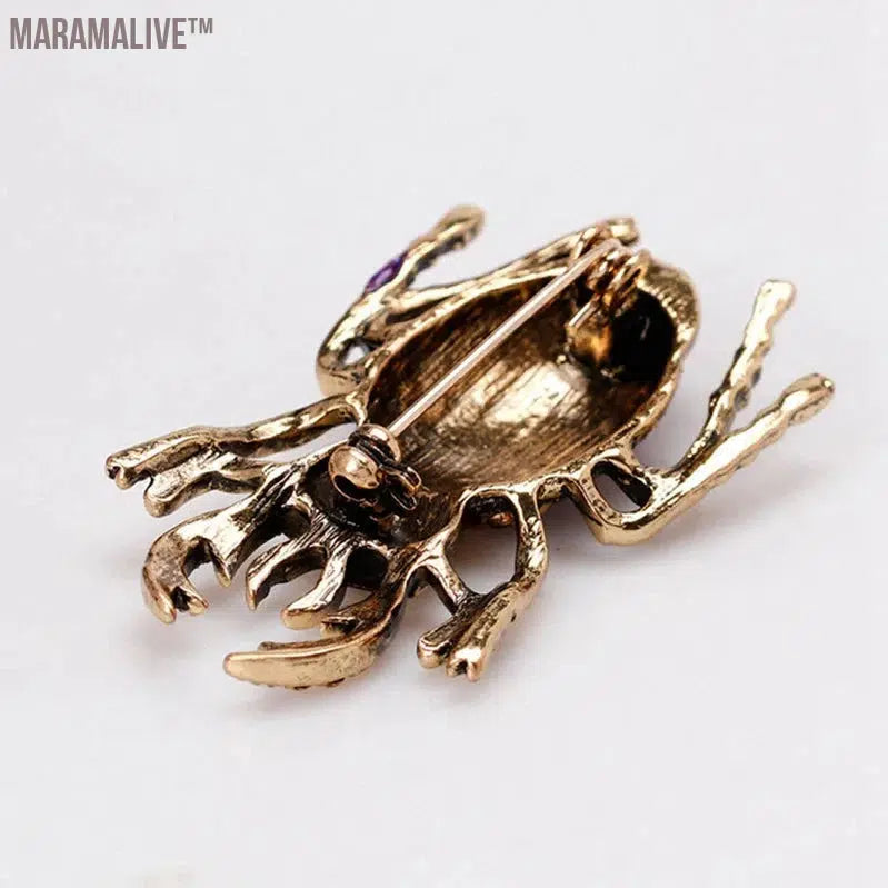 Insect Scarab Brooch Pins DIY Badge Creative Gift Jewelry For Women Girls Kids Coat Jackets Badge Backpack Shirt Lapel Pin