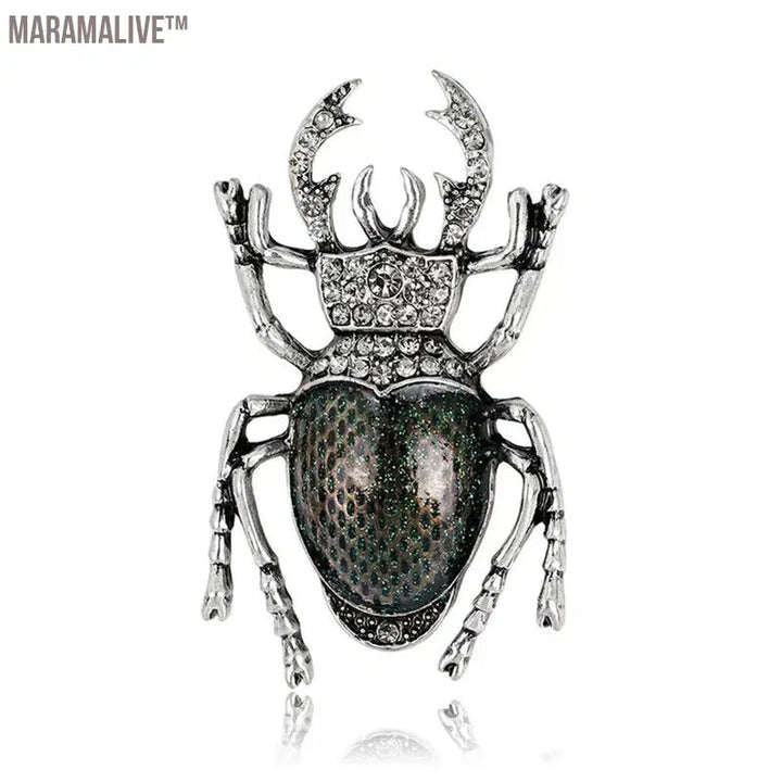 Insect Scarab Brooch Pins DIY Badge Creative Gift Jewelry For Women Girls Kids Coat Jackets Badge Backpack Shirt Lapel Pin