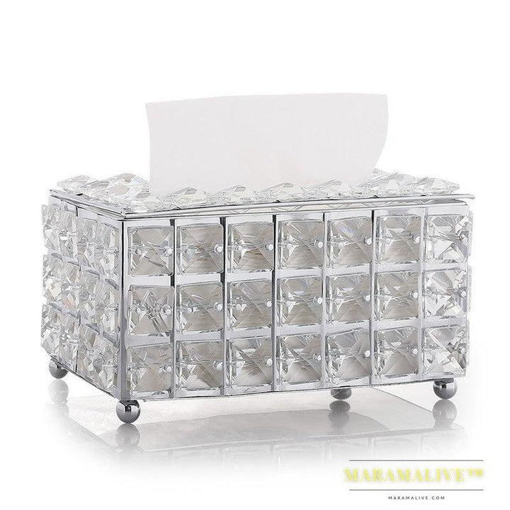 Internet Red North European crystal tissue box