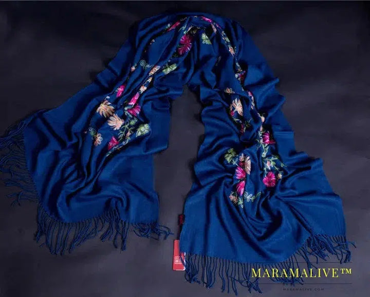 Intricate Hand Embroidered Scarves for Women