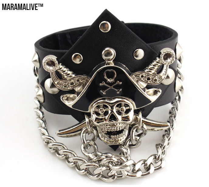 Introducing: "Spike Studded Leather Bracelet - Aroncent 3pcs"